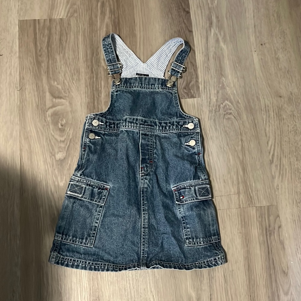 Tommy Hilfiger denim overall dress size 4t